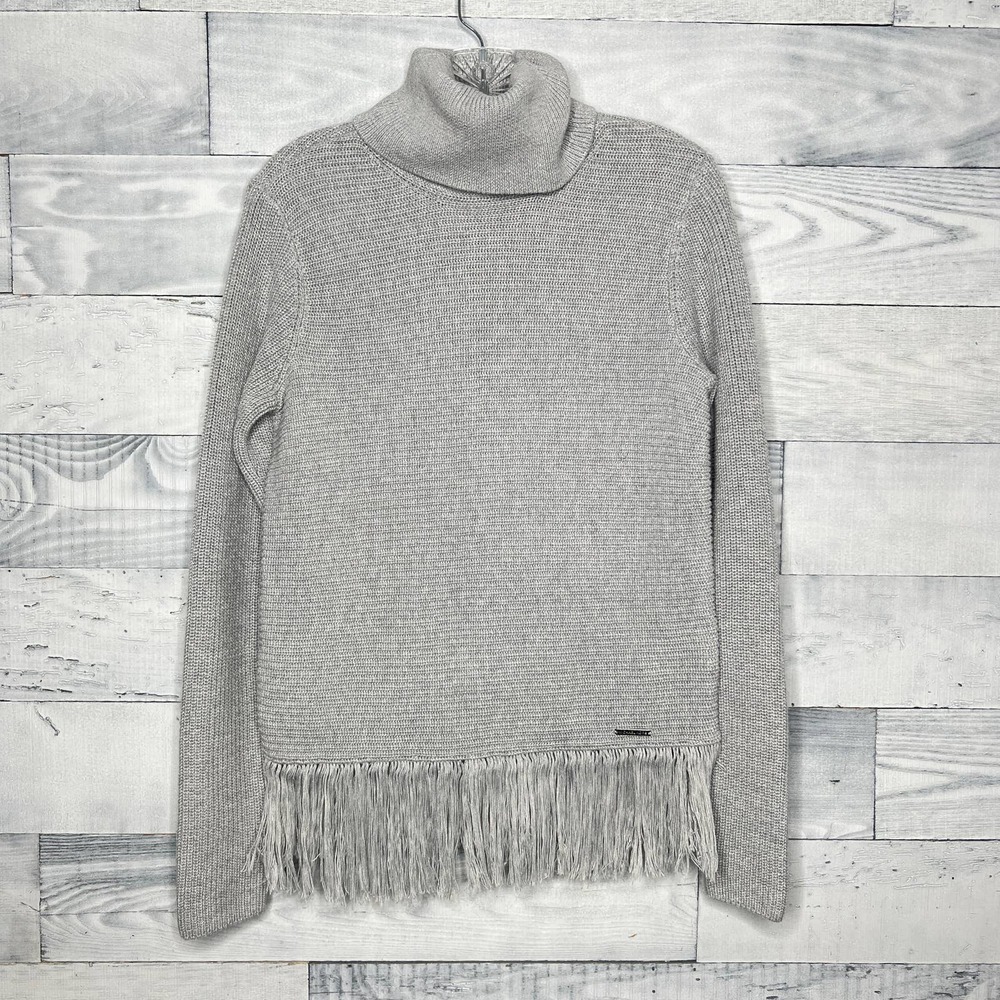 MICHAEL Michael Kors Fringe Turtleneck Sweater